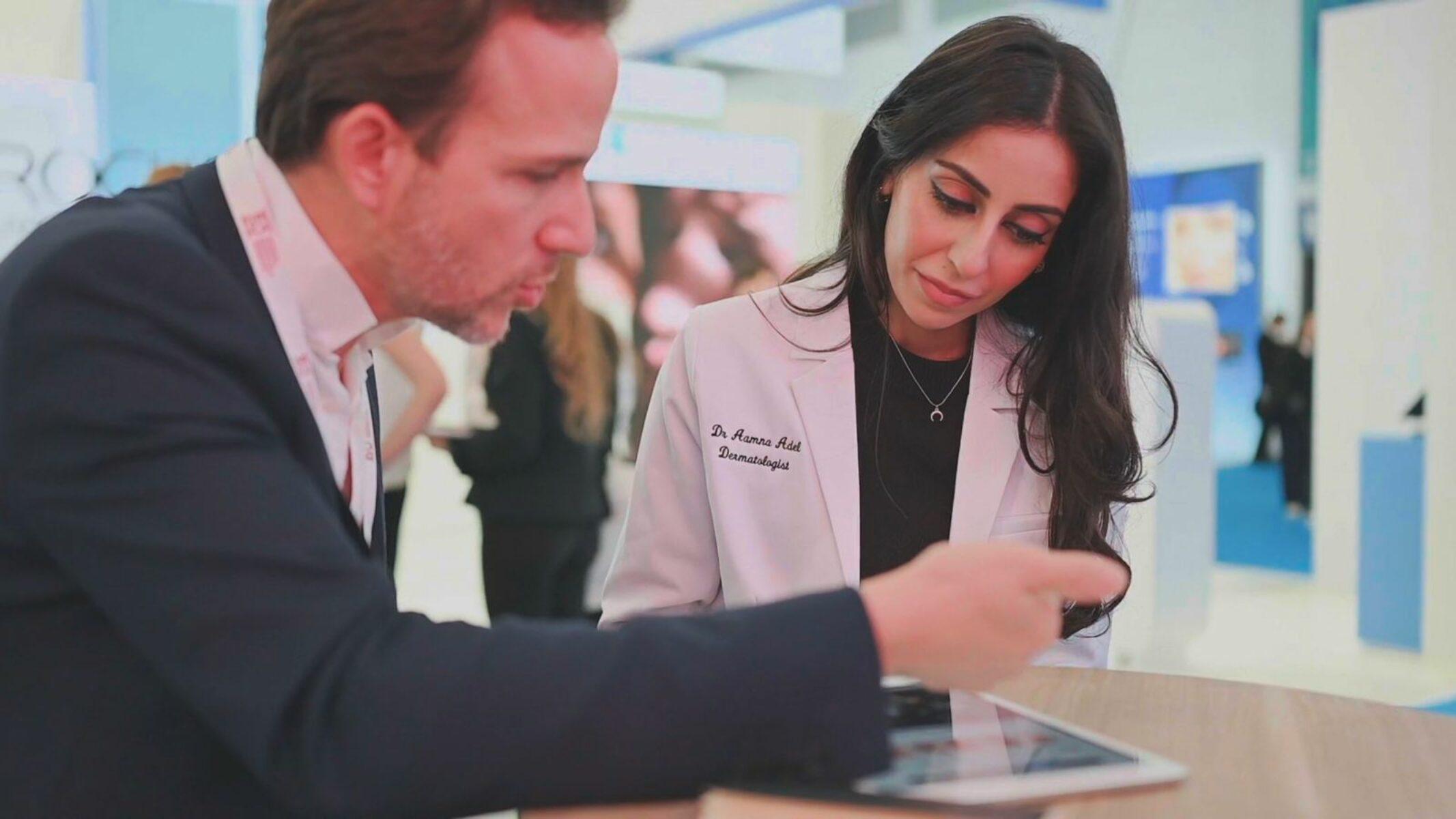 Screenshot vidéo corporate La Roche Posay Congrès EADV