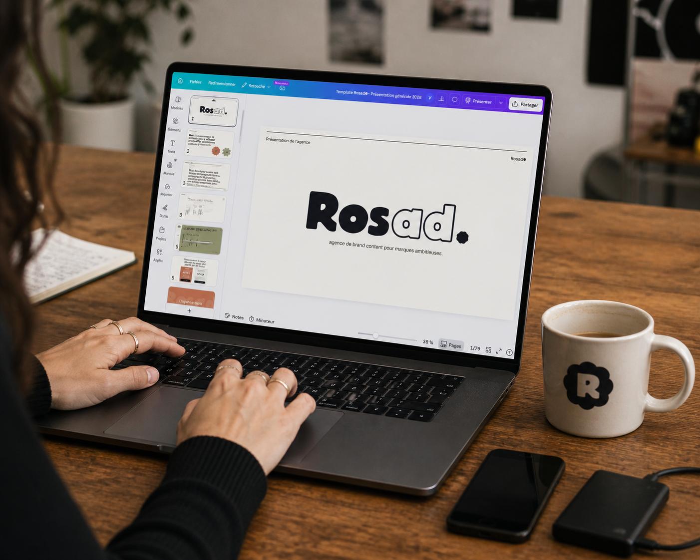 ordinateur présentation agence rosad