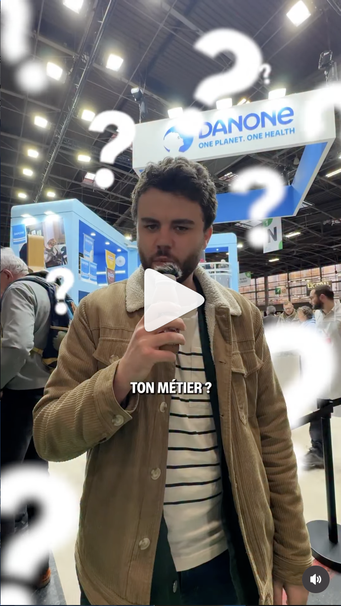 danone post instagram contenu marque employeur agence rosad