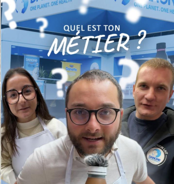 danone post instagram stratégie RH contenu marque employeur agence rosad