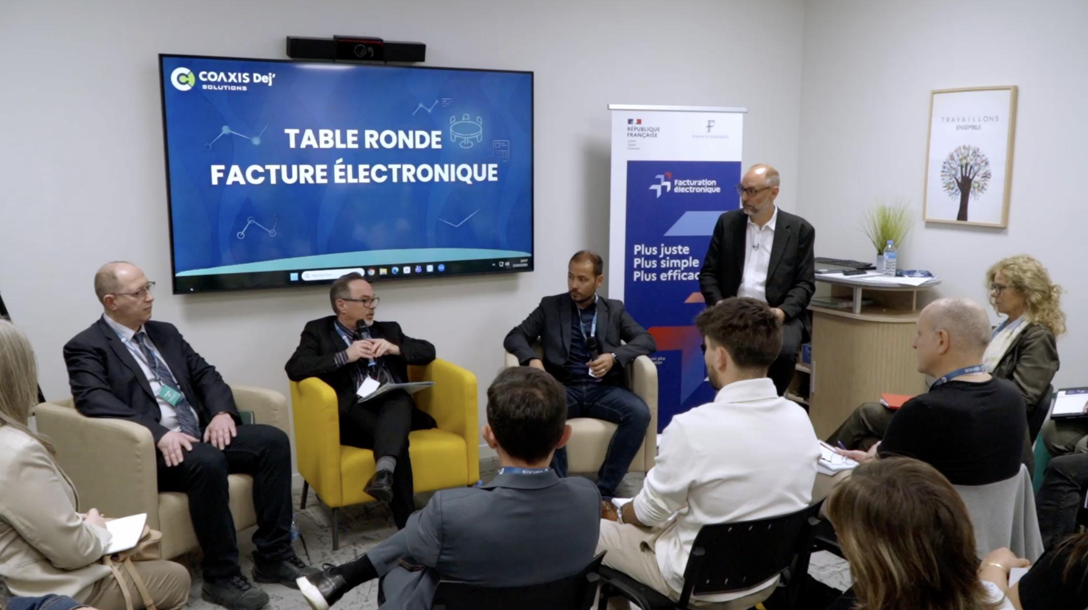 Table ronde facturation électronique Coaxis